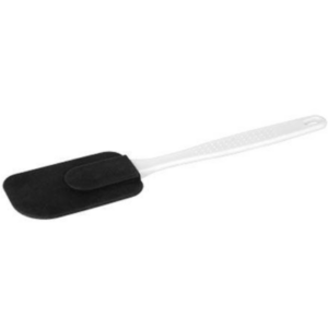 CATER ACE 300MM SILICON SPATULA WHITE PLASTIC HANDLE