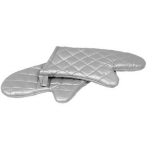 CATER ACE 330MM SILICONE COATED SILVER OVEN MITTS PAIR