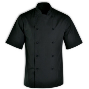 CHEF EQUIP X SMALL BLACK SHORT SLEEVE BASIC CHEF JACKET