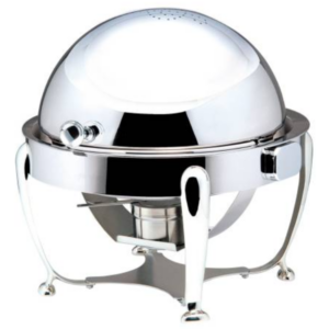 INFINITI ROUND CONTEMPORARY CHAFING DISHES ROLL TOP