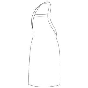 CHEF EQUIP WHITE PVC BLOOD AND FAT APRON