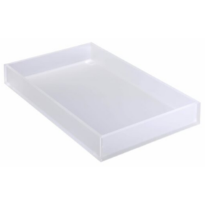 TIGER LUCITE TRAY ICE WHITE