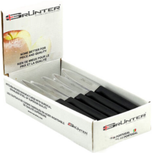 GRUNTER 100MM BLACK PARING KNIVES