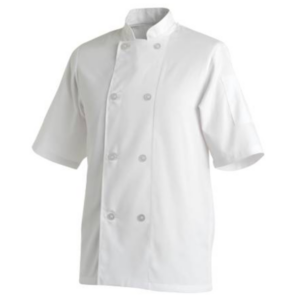 CHEF EQUIP X LARGE WHITE SHORT SLEEVE BASIC CHEF JACKET