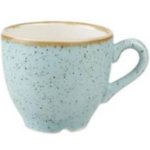 CHURCHILL ESPRESSO CUP STONECAST DUCK EGG BLUE