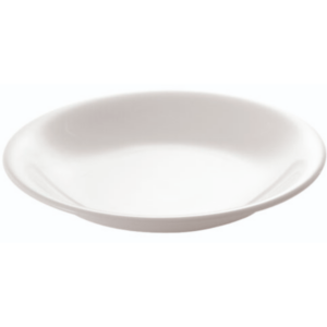 LUZERNE DEEP COUPE PLATE OLIVE WHITE
