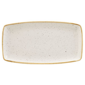 CHURCHILL OBLONG PLATE STONECAST BARLEY WHITE
