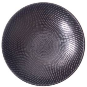 LUZERNE ROUND BOWL BLACK SWIRL URBAN