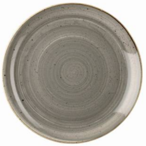 CHURCHILL COUPE PLATE STONECAST PEPPERCORN GREY