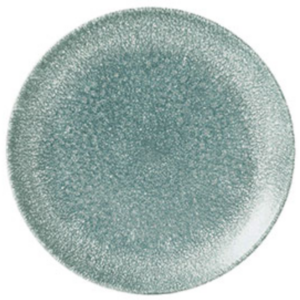 CHURCHILL COUPE PLATE RAKU TOPAZ BLUE
