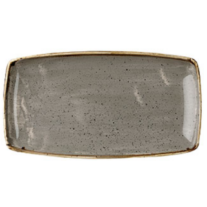 CHURCHILL OBLONG PLATE STONECAST PEPPERCORN GREY