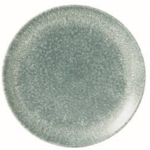 CHURCHILL COUPE PLATE RAKU TOPAZ BLUE