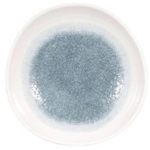 CHURCHILL ORGANIC ROUND BOWL RAKU TOPAZ BLUE