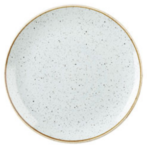 CHURCHILL COUPE PLATE STONECAST DUCK EGG BLUE
