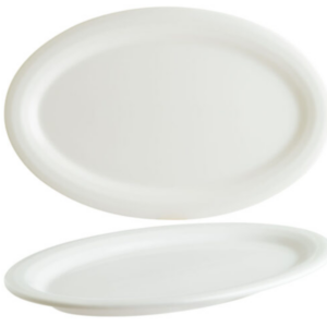 BONNA OVAL RIMMED PLATE HALO