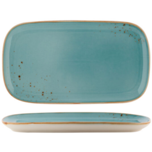 FORTIS HOTELWARE RECTANGULAR PLATE FYNBOS ATLANTIC BLUE