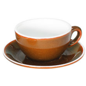 FORTIS HOTELWARE OPEN CAPPUCCINO SAUCER ITALIA BROWN