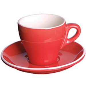 FORTIS HOTELWARE CAPPUCCINO SAUCER ITALIA RED
